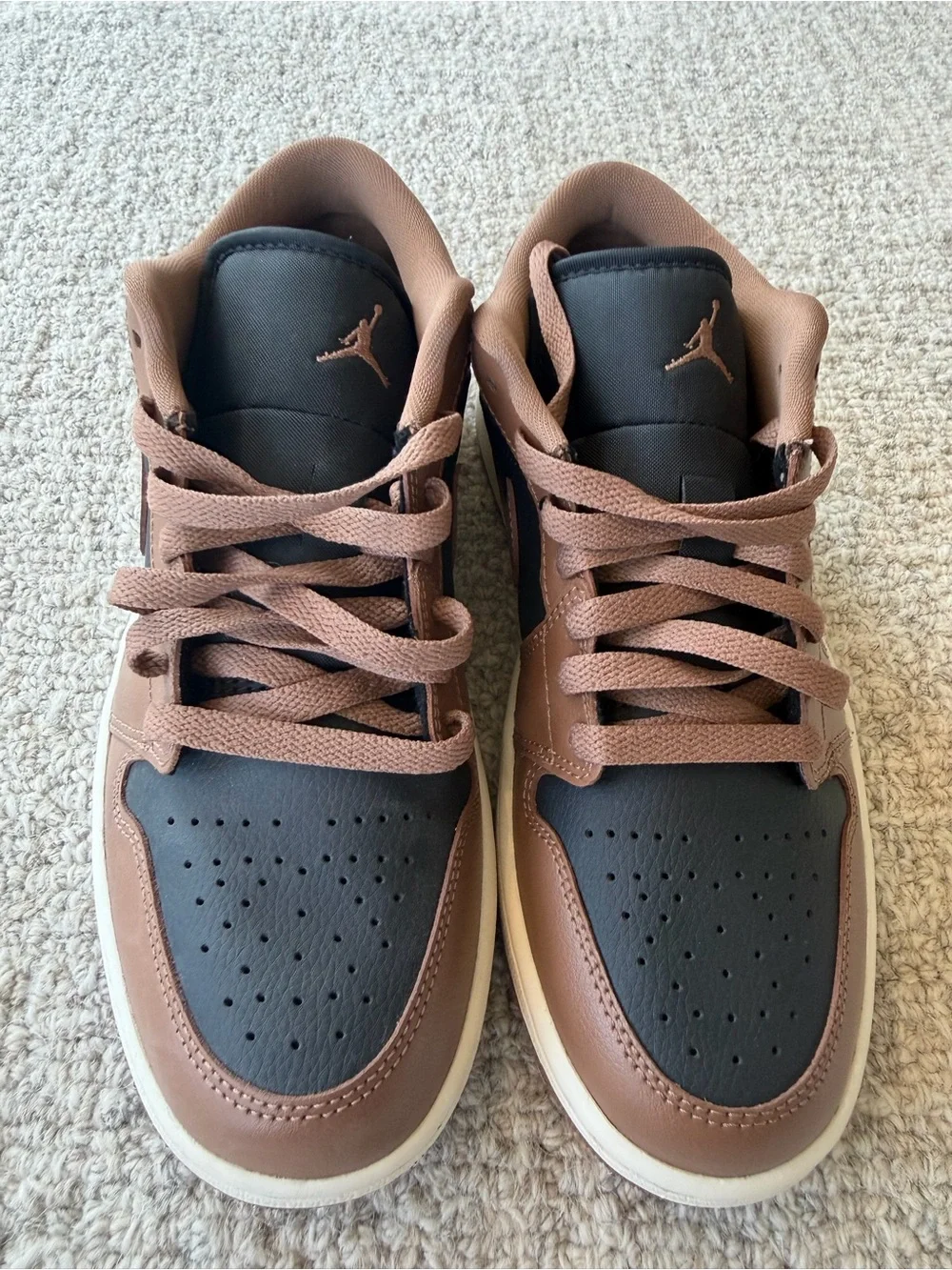 Air Jordan 1 Low Archaeo Brown Black Sail Sneakers | Women’s 8.5 | NEW
